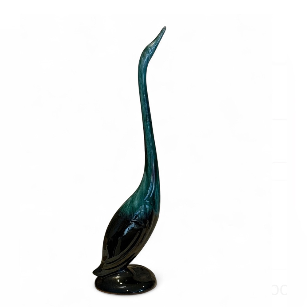 Vintage Blue Mountain Pottery Long Neck Swan